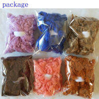 WFPFBEC alpaca Curly Fiber for Wool Felt especially for PoodleBichon and Sheep White color 200g 10gcolor 20colors