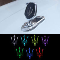 Car Hood LED Emblem Sticker for Maserati LevanteGranlusso Quattroporte Coupe Ghibli Gransport Granturismo GT Gran Cabrio MC12 GC