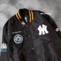 [ส่งของ]Varsity NY YANKEES ชุดเย็บปักถักร้อย LUYIBAIDUN เต็มรูปแบบ พรีเมี่ยม สีดํา