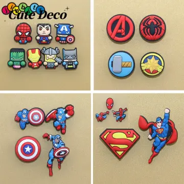 Spiderman Spidey Marvel Avengers style crocs charms shoe jibbitz superhero  croc clog charm jibbit