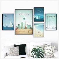 London Series Canvas Art: Elegant Wall Decor For Living Room, World Travel Prints,สถานที่ท่องเที่ยวที่มีชื่อเสียงตกแต่งบ้าน1010