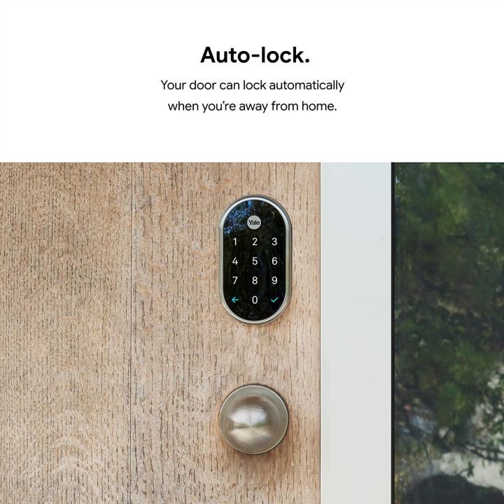 google-nest-x-yale-lock-กลอนประตูอัจฉริยะ-รองรับ-nest-connect-ควบคุมผ่านแอพ-และกดรหัสประตู