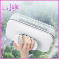 การระบายน้ำ JUJE83274ที่เช็ดกระจกเครื่องมือทำความสะอาดสีขาวแบบแมนนวลแปรงทำความสะอาดหน้าต่างทำความสะอาดคู่ที่มีประโยชน์ด้าน