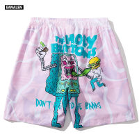 2021 summer spoof pink cartoon graphic Beach beach pants Street fitness surfing hip hop shorts men running basketball casual