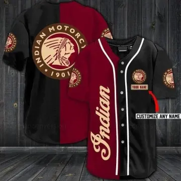 Personalized Custom Name Native American Baseball Tee Jersey Shirt