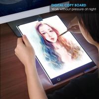A3 Digital Graphics Copy Board A4 Stepless Dimming 3 Level LED Drawing Tablet USB Light Painting Writing Art Tracing Pad