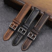 Suitable For Handmade first layer cowhide strap 18 20 22mm high quality imported Italian genuine leather retro fit mens and womens watch accessories