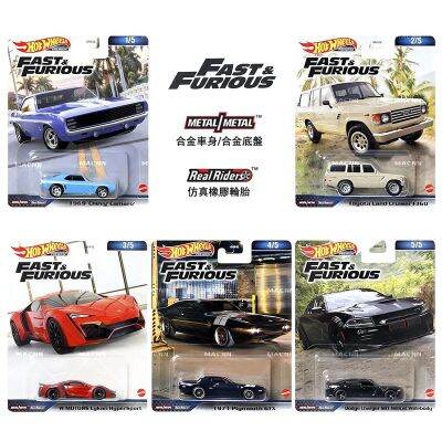 ล้อร้อน1/64 Fast And Furious LAND CRUISER FJ60 Lyken DODGE CHAREGER Hellcat Camaro รถ Diecast โลหะ HNW46คอลเลกชัน