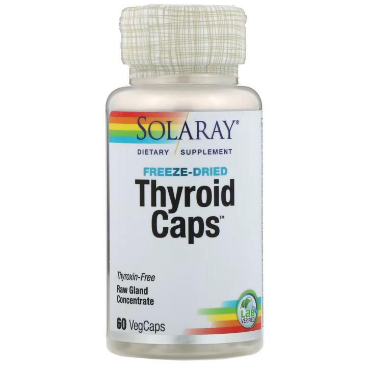 Solaray Freeze Dried Thyroid Caps 60 Capsules | Lazada PH