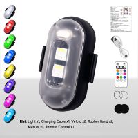 Universal 8 Colors LED Strobe Warning Light Anti-collision Remote Control 7m Mini Decorative Lamp for Car Motorcycle RC Drone