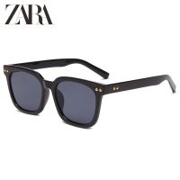 ZARAˉRetro brown 2023 new sunglasses womens big face looks thin anti-ultraviolet strong light sunglasses high-end