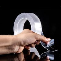 Nano tape 1m 2m Nano Traceless Double Sided Tape Transparent Self Adhesive Tapes Reusable Washable Waterproof Double-Sided Tape