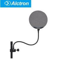 Alctron MA019B Pop Filter หน้าจอป๊อปลมแบบสองชั้นพร้อมคลิปหนีบคอห่าน 360 °ที่ยืดหยุ่นได้ดีขึ้น