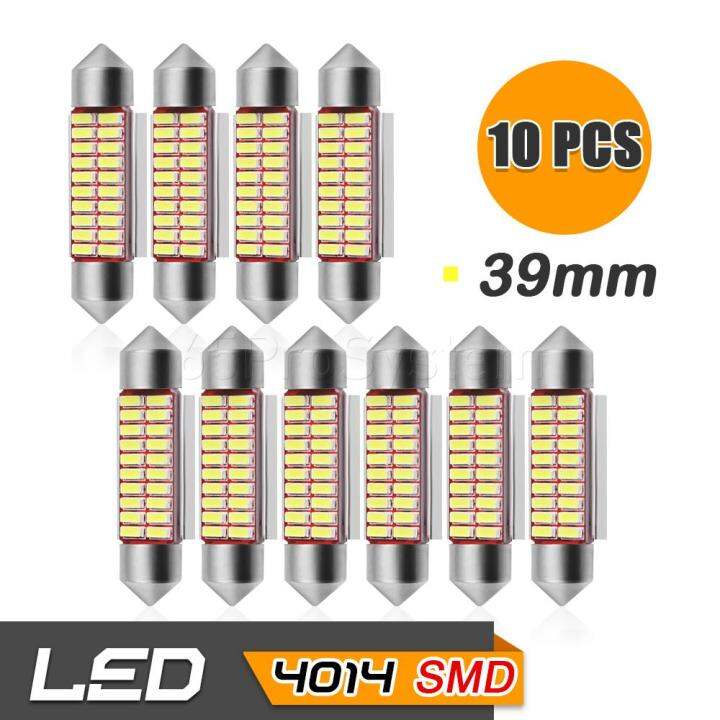 65infinite-แพ๊ค-10-c5w-4014-20smd-39mm-10x-led-c5w-4014-20smd-ขนาด-39mm-ไฟโดม-ไฟอ่านหนังสือ-ไฟห้องโดยสาร-ไฟหัวเก๋ง-ไฟส่องป้ายทะเบียน-กระจายแสง-180องศา-canbus-super-bright-ความสว่างสูง-สี-ขาว-white