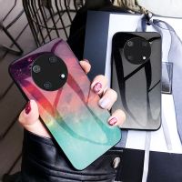 Nana Ko Electron】สำหรับ Huawei Mate 20X เคสโทรศัพท์ Huawei Mate 20 30 40 50 9เคสกระจกเทมเปอร์กรอบ TPU แบบนุ่มฝาหลังกันกระแทกแบบแข็ง