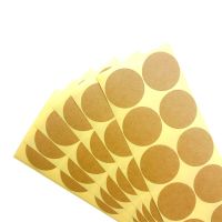 100PCS/Lot  New Vintage Blank Round Kraft seal Sticker for Handmade Products 35mm Round Gift sealing sticker DIY note label Stickers Labels