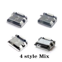 50pcs/lot 5Pin Micro-B SMD Micro USB Connector Female Port Jack Tail Sockect Plug For Android phone data connector