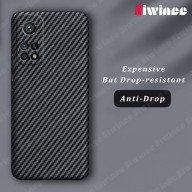 NIWINEE Ốp Điện Thoại Sợi Carbon Màu Tương Phản Cho Xiaomi Mi 10T 10T Pro thumbnail