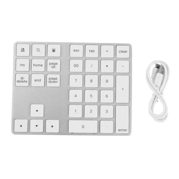 Aluminum Alloy Bluetooth Wireless Numeric Keypad for Windows,Mac OS