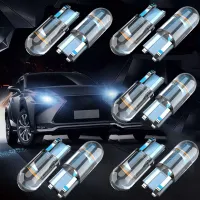 (Premium car)สัญญาณใหม่ล่าสุด W5W Led T10รถ COB แก้ว6000K สีขาวรถยนต์รถยนต์ใบอนุญาตโดมอ่าน DRL หลอดไฟ12 V