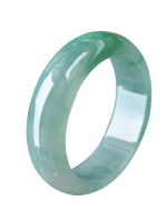 Womens Pure Natural Jadeite Jade Light Green Bracelet With Water Moistening Ice Jade Bracelet