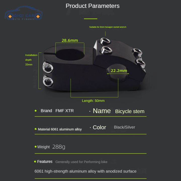 qiqi-ก้านจักรยานกลางแจ้ง22-2มม-ก้านด้ามจับจักรยานเสือภูเขาสั้นอะลูมินัมอัลลอยก้านจักรยานฟิกซ์เกียร์จักรยานบนถนน-mtb-สำหรับจักรยาน-fast