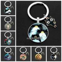 【YF】✶﹉  Fluffy Keychains with Erect Hair Glass Rings for girl