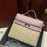 【 IN STOCK 】 High Quality La~Pa19 Lunch Box Bag New Portable Woven Bag Advanced Fashion Shoulder Bag Light Luxury