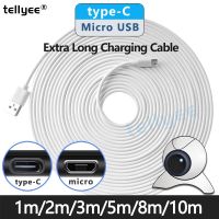 1m/5m/10m Ultra Long Type C Charging Cable Extra Extender Charger Wire Cord for Xiaomi Huawei Mobile Phone Data Cord Micro USB