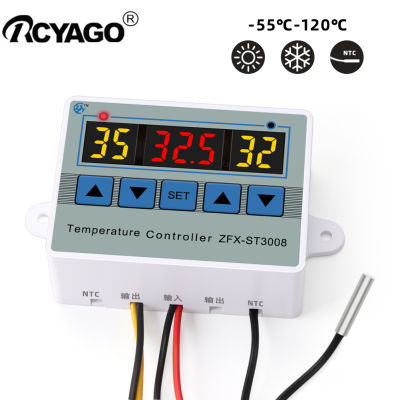 RCYAGO 12V/24V/220V อุณหภูมิ Controller สำหรับ Aqurium -11 ~ 99 °C อัจฉริยะ Incubator Controller กันน้ำอุณหภูมิ Controller สำหรับเรือนกระจก,เครื่องทำความเย็น