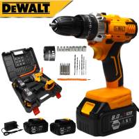 DEWALT สว่านไร้สาย 298V 3ระบบ เจาะเหล็ก เจาะคอนกรีต ขันน็อตสกรู เจาะกระแทกได้ (AAA)