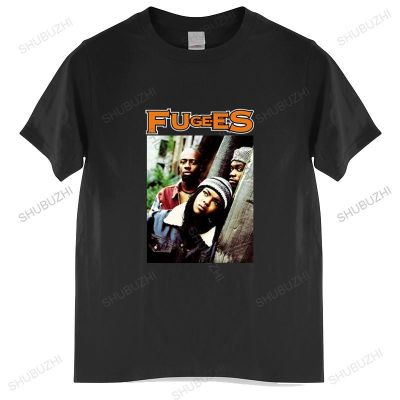 [COD]เสื้อยืด ผ้าฝ้าย พิมพ์ลาย Fugees Lauryn Hill Wyclef Jean สีดํา สไตล์วินเทจ สําหรับผู้ชายS-5XL  2CJD