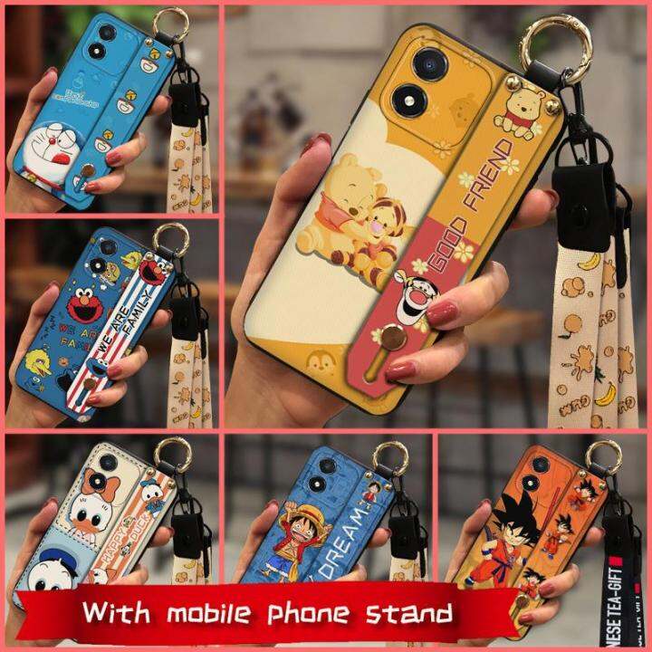 armor-case-fashion-design-phone-case-for-honor-x5-new-cute-shockproof-cover-soft-case-anti-knock-lanyard-durable-tpu