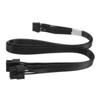 Dual CPU 8 Pin Male To PCIE 5.0 12VHPWR 16Pin RTX 30 Series GPU Power Adapter Cable for Modular PSU 60Cm