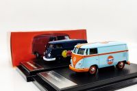 1:64 1963 VW รถบัส T1อ่าว/รถโมเดล Diecast สีฟ้ายานพาหนะหล่อ