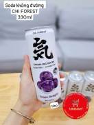 Soda KHÔNG ĐƯỜNG Genki Forest 330ml  nho