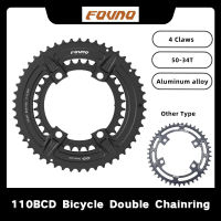 110BCD 4 Claws Double Disc จักรยาน Chainring สำหรับจักรยาน50-34T ForShimano 58006800R7000R8000R9100 Crank อุปกรณ์เสริม