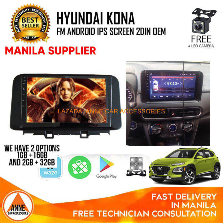 Hyundai Kona High Version Car 2Din / 2 Din Android OEM GPS 2Din for