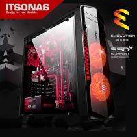 ITSONAS เคสคอมพิวเตอร์ ATX Case (NP) Evolution (Black/Red)