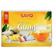 Trà Gừng Hòa Tan SAVO Ginger Icetea - Hộp 16 gói x 15g