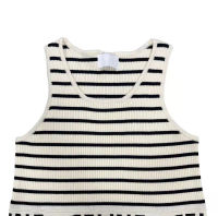 High Quality Luxury nd Tank Top Cotton Embroidery WOMEN Knitted Letter Tank Tops RBX001