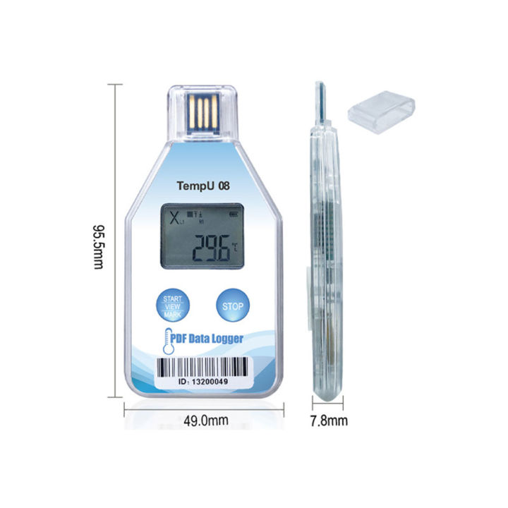 ล็อกข้อมูลอุณหภูมิ-rcyago-ใหม่ล่าสุดรายงาน-pdf-แบบใช้แล้วทิ้ง-usb-บันทึกอุณหภูมิเครื่องบันทึกอุณหภูมิแบบ-ip67