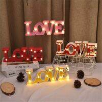 Neon Love English Letter Lights Valentines Day LED Decorative Luminous Props Wedding Wall Room Atmosphere Decor Party Supplies