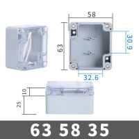 ABS Transparent Wire Junction Box Waterproof Electronic Waterproof Enclosure Box IP67 Safe Case Plastic Boxes Organizer