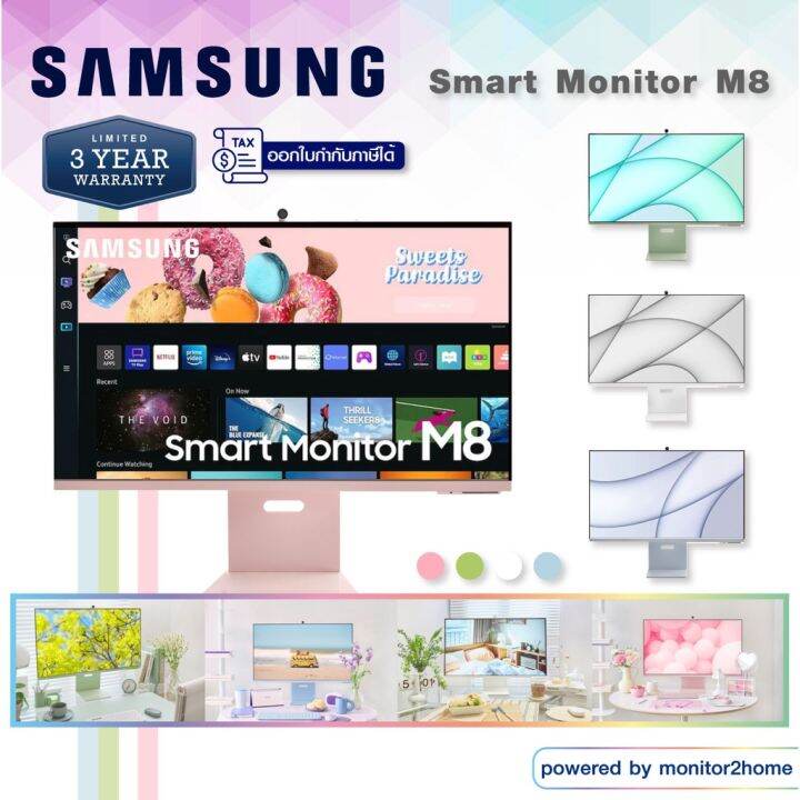 Samsung UHD 4K Monitor M8 32" with Wireless cam, TypeC, Smart TV
