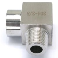 3/8 quot; BSP Female To Male Thread Elbow 90 Deg 304 Stainless Steel Pipe Fitting Adapter Connector Operating pressure 250 Bar