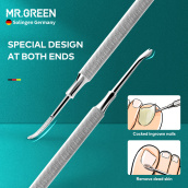 German MR.GREEN Dual Function Nail Cuticle Remover Nail Lifter For Ingrown Toenail