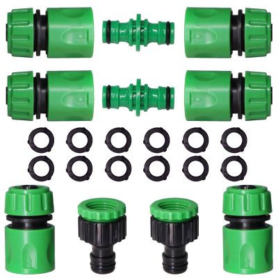 MUCIAKIE Garden Water Hose ABS Quick Connectors 1/2 Tubing Coupling Adapter Joint Extender Set for Irrigation Car Wash Fitting
