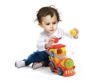 ?รถไฟบอลหมุน มีเสียง/มีไฟ Do Do Train with Throwing Balls - Huile Toy ชุดรถไฟ รถไฟ ของเล่นเสริมพัฒนาการ