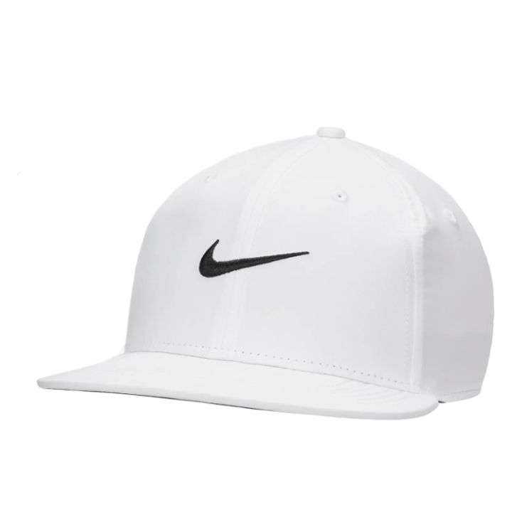 nike-หมวกไนกี้-nike-pro-structured-round-bill-cap-fj0437-100-white-สินค้าลิขสิทธิ์แท้